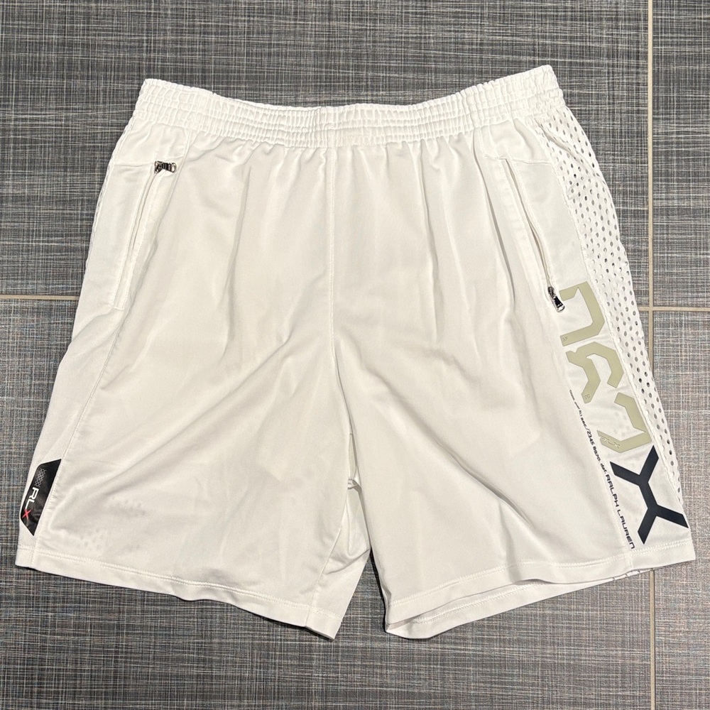 Ralph Lauren White and Black Men's Athletic Shorts